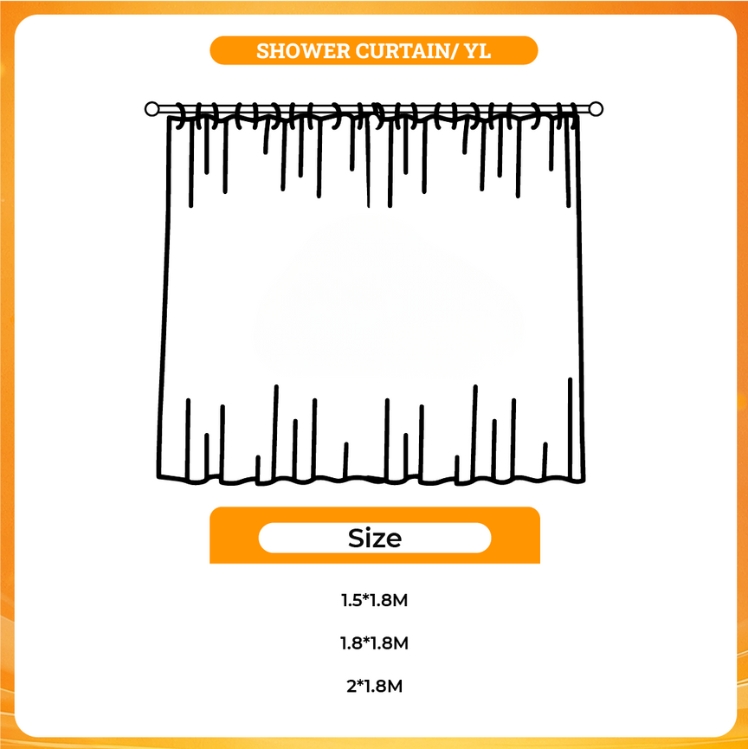 3D shower curtain - Terraria UK Shop