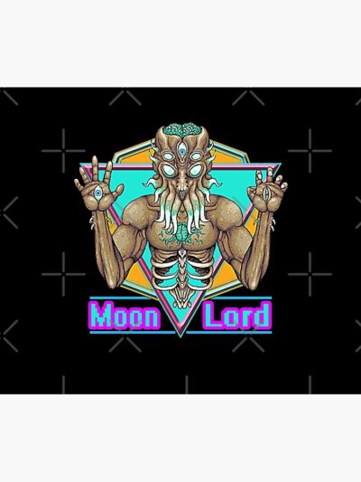 Alternative view of Mens Funny Terraria Game The Moon Lord Boss Halloween Tapestry