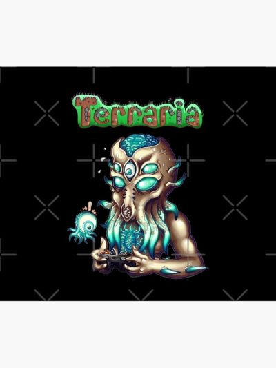 Alternative view of Awesome Terraria Action Adventure Game Tapestry