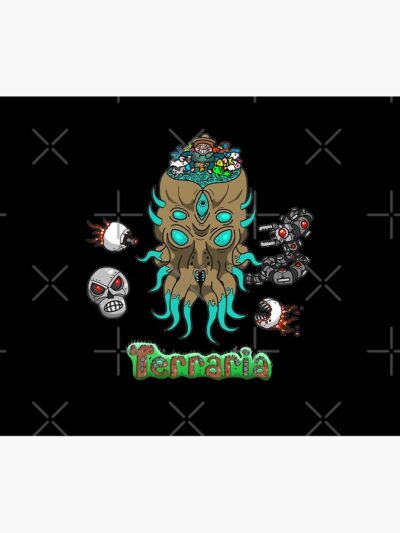 Alternative view of Vintage Terraria Indie Game Design Tapestry