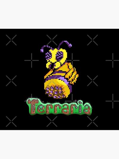 Alternative view of Terraria Action Adventure Sandbox Game Cute Bees Design Tapestry