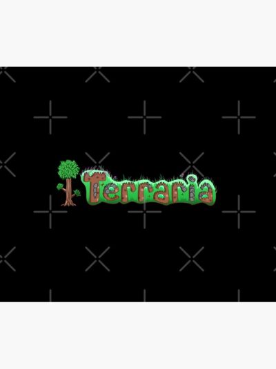 Alternative view of Terraria Logo Video Games Essential Tapestry