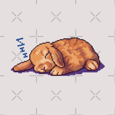 Alternative view of Terraria Sleepy Rabbit Pixel Art Tote Bag