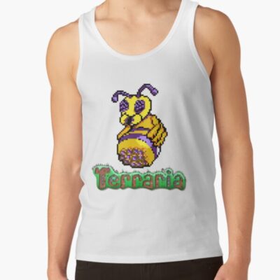 Alternative view of Terraria Action Adventure Sandbox Game Cute Bees Design Tank Top
