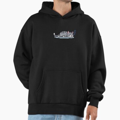 Alternative view of Terraria Sleepy Cat Pixel Art Hoodie