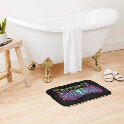 Alternative view of Retro Beautiful Design Terraria Game Other World Bath Mat