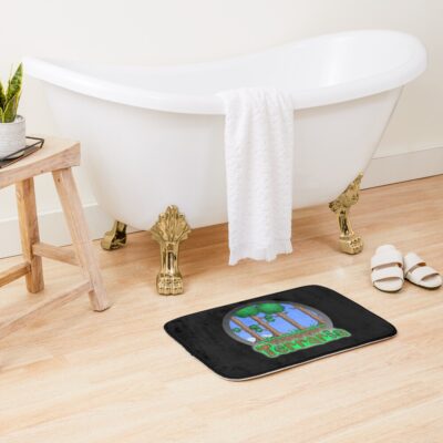 Alternative view of Retro Vintage Terraria Indie Game Halloween Bath Mat