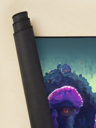 Alternative view of Terraria Glowing Mushroom Biome Mouse Pad